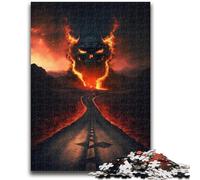 1000 Piece Jigsaw Puzzles for Adults Hell Demons Adult Puzzles,Stress Reliever Staycation Kill Time Home Decoration Toys (75x50cm)
