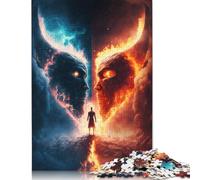 1000 Piece Jigsaw Puzzles for Adults Hell Demons Jigsaw Puzzles DIY Wooden Jigsaws Toys Home Decoration 1000pcs (75x50cm)