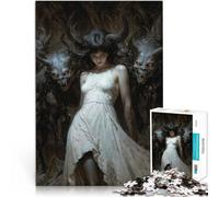 1000 Piece Jigsaw Puzzles for Adults Hell Girl Made of wood for and from 14 years and over Improve memory gifts for friends and family。size:50x75cm/19.68x29.52inch