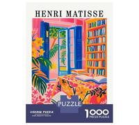 1000 Piece Jigsaw Puzzles for Adults Henri Matisse Inspired Interior Painting Puzzles for Adults Anti-Stress Toys Analysis And Logic Difficult And Challenge 52x38cm/1000pcs