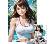 1000 Piece Jigsaw Puzzles for Adults Hitomi (Or Alive) Fun Activities at Home Presents for Women Family Games Suitable for People Aged 14 And Above (50X75CM)