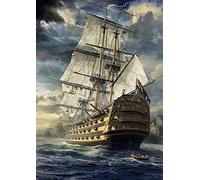 1000 Piece Jigsaw Puzzles for Adults HMS Excalibur Set Sail 27.56 x 19.69 Inch Jigsaw Puzzles for Adults Educational Game Challenge Toy 1000 Pieces Puzzle for Adult Kids