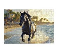 1000 Piece Jigsaw Puzzles for Adults, Horse Jigsaw Puzzles for Adults 1000 Piece, Classic Puzzle Challenging Game for the Whole Families, Suitable for Decompression Gifts Decor Theme: (Beach), -2367