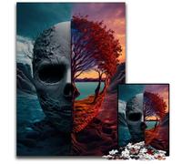 1000 Piece Jigsaw Puzzles for Adults Humans Vs Nature cardboard Jigsaw Puzzles for Adults DIY Home Decor Gift, Adult Brain Teaser 26X38CM/10.23x14.96inch