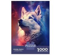 1000 Piece Jigsaw Puzzles for Adults Husky Dogs Puzzles for Adults Relaxing Games A Work of Art Difficult And Challenge 38x26cm/1000pcs