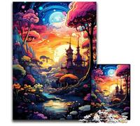 1000 Piece Jigsaw Puzzles for Adults Hut Under Colorful Wonders Jigsaw Puzzles Educational Brain Teaser Artistic Home & Office Decor + Age 1000 PCS(75x50cm)