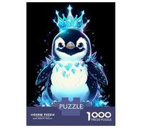 1000 Piece Jigsaw Puzzles for Adults Ice Penguin King Jigsaw Puzzle Anti-Stress Toys Home Decoration Difficult And Challenge 52x38cm/1000pcs