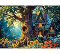 1000 Piece Jigsaw Puzzles for Adults, Impossible Hard Difficult Challenging jigsaw puzzle 1000 pieces adult Puzzles Classic Educational Games 75x50cm,Flower Woods Treehouse