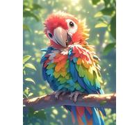 1000 Piece Jigsaw Puzzles for Adults, Impossible Hard Difficult Challenging jigsaw puzzle 1000 pieces adult Puzzles Classic Educational Games 75x50cm,Colorful Parrot Feathers