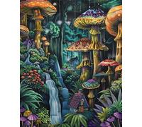 1000 piece Jigsaw Puzzles for Adults Impossible Hard Difficult Challenging Puzzle, jigsaws 1000 pieces for adults Fun Activity & Present for The Whole Family, Theme:Mushroom Woods