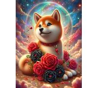 1000 piece Jigsaw Puzzles for Adults Impossible Hard Difficult Challenging Puzzle, jigsaws 1000 pieces for adults Fun Activity & Present for The Whole Family, Theme:Fantasy Cosmic Dog