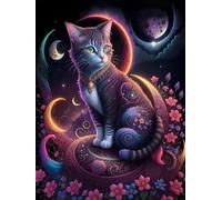1000 piece Jigsaw Puzzles for Adults Impossible Hard Difficult Challenging Puzzle, jigsaws 1000 pieces for adults Fun Activity & Present for The Whole Family, Theme:Weird Cat