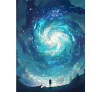 1000 piece Jigsaw Puzzles for Adults Impossible Hard Difficult Challenging Puzzle, jigsaws 1000 pieces for adults Fun Activity & Present for The Whole Family, Theme:Cosmic Vortex Humanity