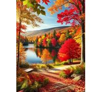 1000 piece Jigsaw Puzzles for Adults Impossible Hard Difficult Challenging Puzzle, jigsaws 1000 pieces for adults Fun Activity & Present for The Whole Family, Theme:Sunshine Tree Lake