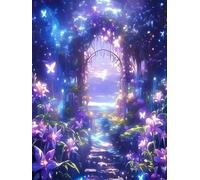 1000 piece Jigsaw Puzzles for Adults Impossible Hard Difficult Challenging Puzzle, jigsaws 1000 pieces for adults Fun Activity & Present for The Whole Family, Theme:Flower Fairyland