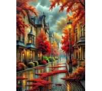 1000 piece Jigsaw Puzzles for Adults Impossible Hard Difficult Challenging Puzzle, jigsaws 1000 pieces for adults Fun Activity & Present for The Whole Family, Theme:Rain City Streets