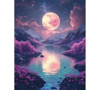 1000 piece Jigsaw Puzzles for Adults Impossible Hard Difficult Challenging Puzzle, jigsaws 1000 pieces for adults Fun Activity & Present for The Whole Family, Theme:Moon Lake View