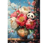 1000 piece Jigsaw Puzzles for Adults Impossible Hard Difficult Challenging Puzzle, jigsaws 1000 pieces for adults Fun Activity & Present for The Whole Family, Theme:Spring Peonies