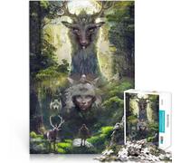 1000 Piece Jigsaw Puzzles for Adults In the Forest of the Gods Für Familienspaß Künstlersammlung, Bildende Kunst75x50cm
