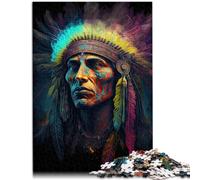 1000 Piece Jigsaw Puzzles for Adults indians Puzzle Hands-on Game 26x38cm Artists Collection Fine Art Suitable for and teenager 14 and up