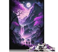 1000 Piece Jigsaw Puzzles for Adults Infinite Purple Landscape Creative Square Jigsaw Puzzles for Adults And Paper Puzzles Educational Game for Adult 1000pcs (38x26cm)