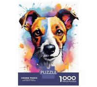 1000 Piece Jigsaw Puzzles for Adults Jack Russell Terrier Jigsaws for Adults Brain Teaser Game Stress Reliever for Is Ideal As A Gift 52x38cm/1000pcs