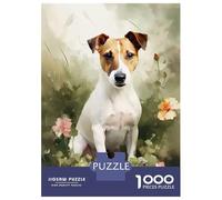 1000 Piece Jigsaw Puzzles for Adults Jack Russell Watercolor Adult Jigsaw Hands-on Game Analysis And Logic Parent-child Interaction 70x50cm/1000pcs