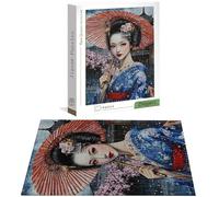 1000 Piece Jigsaw Puzzles for Adults, Japan Jigsaw Puzzles for Adults, Wooden Puzzle with Gift Box, Woman Jigsaws for Family Educational Games, Unique Gifts for Women/Men, Home Wall Decor H-7242