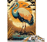 1000 Piece Jigsaw Puzzles for Adults Japanese Crane Jigsaw Puzzle Children Paper Puzzles Family Entertainment Toys 38x26cm/1000pcs