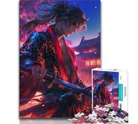1000 Piece Jigsaw Puzzles for Adults Japanese Female Ninja Warrior Puzzles for Adults,Family Game Stress Reliever Difficult Challenge Suitable for Couples (size 38x26cm)