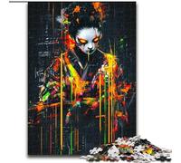 1000 Piece Jigsaw Puzzles for Adults Japanese Geisha Jigsaw for Family Fun Perfect for Holidays, Interactive Game Nights (size 50x75cm)