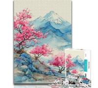 1000 Piece Jigsaw Puzzles for Adults Japanese Landscape Painting Puzzles for Adults,Fun Present & Activity for Home,Toy for Rainy Days 38x26cm