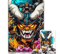 1000 Piece Jigsaw Puzzles for Adults Japanese Ninja Adult Puzzles,Stress Reliever Staycation Kill Time Home Decoration Toys 26x38cm