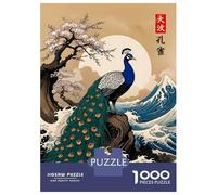 1000 Piece Jigsaw Puzzles for Adults Japanese Peacock Adult Jigsaw Puzzle Toy Wall Decor Wall Decoration Unique Gifts for Birthday And Christmas 52x38cm/1000pcs
