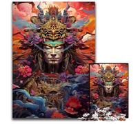 1000 Piece Jigsaw Puzzles for Adults Japanese Sakura Samurai Challenging Puzzles Ideal for Family Fun, Relaxation 1000 PCS(38x26cm)