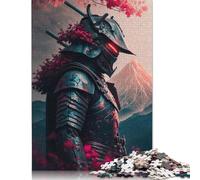1000 Piece Jigsaw Puzzles for Adults Japanese Samurai Sakura Paper Jigsaw Puzzles for Adults Puzzles Educational Puzzle for Family And Friends Gifts 38x26cm/1000pcs