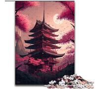 1000 Piece Jigsaw Puzzles for Adults Japanese Style Temple 1000 Pieces Puzzle Gifts Ideal for And Family Fun for Holidays, Birthdays (Size 50x75cm)