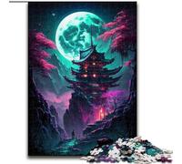 1000 Piece Jigsaw Puzzles for Adults Japanese Style Tower Jigsaw Ideal for Teenagers & Collectors, Travel Gift, Family Activity (size : 50x75cm)