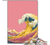 1000 Piece Jigsaw Puzzles for Adults Japanese Style Waves Puzzle Perfect for Teenagers, Family Bonding, Brain Teaser & DIY Home Decor Gift (size 50x75cm)