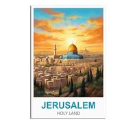 1000 piece jigsaw puzzles for adults，Jerusalem Holy Land Jigsaw Puzzles 1000 Pieces for Adults Painting Puzzle 1000 Pieces DIY Challenging Puzzles for Adults 52x38cm