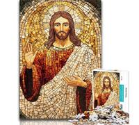 1000 Piece Jigsaw Puzzles for Adults Jesus 1000 Pieces for Teenagers,family Fun Games Is Ideal As A Gift for The Whole Family (size 75x50cm)