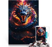 1000 Piece Jigsaw Puzzles for Adults Jigsaw A dragon Angry fiery Learning Educational Toy Birthday Present, Gifts 50x70cm