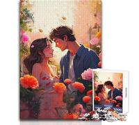 1000 Piece Jigsaw Puzzles for Adults Jigsaw A Love Story in Petals Toy Intellectual Game But Fun And Humorous Birthday Gift Size 50x75cm