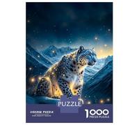1000 Piece Jigsaw Puzzles for Adults Jigsaw A Snow Leopard Adult Jigsaw Puzzle Hands-on Game Perfect Decoration Challenging Game Gifts 70x50cm/1000pcs