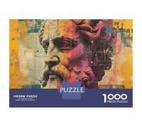 1000 Piece Jigsaw Puzzles for Adults Jigsaw Abstract Artwork Colorful Statue Puzzles for Adults Anti-Stress Toys Presents for Women Fun Activities at Home 52x38cm/1000pcs