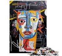 1000 Piece Jigsaw Puzzles for Adults Jigsaw Abstract Augustus Portrait in Bold Colors Help The Brain Exercise For Family Fun Educational Toy for And 14 Years And over (38x52cm)