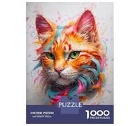 1000 Piece Jigsaw Puzzles for Adults Jigsaw Abstract Ethereal Whiskers Puzzles for Adults Brain Teaser Game Enhance Memory Fun Activities at Home 38x26cm/1000pcs