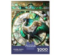 1000 Piece Jigsaw Puzzles for Adults Jigsaw Abstract Japanese Crane Jigsaw for Adults Relax Games Improve Memory Challenging Game Gifts 70x50cm/1000pcs