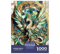 1000 Piece Jigsaw Puzzles for Adults Jigsaw Abstract Phoenix Kintsugi Puzzles for Adults Anti-Stress Toys Presents for Women Fun Activities at Home 52x38cm/1000pcs