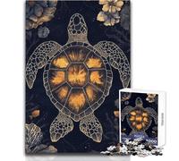 1000 Piece Jigsaw Puzzles for Adults Jigsaw Abstract Sea Turtle Toy Intellectual Game But Fun And Humorous Birthday Gift Size 38x26cm